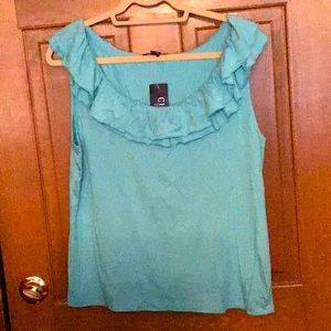 Chaps Ruffled Tank Top, NWT